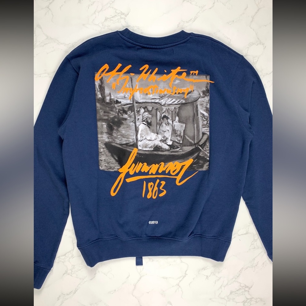 Off White Impressionism Crewneck - image 2